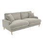 Beige Fabric 3 Seater Feather Filled Sofa - Payton Premium