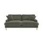 Green Fabric 3 Seater Feather Filled Sofa - Payton Premium