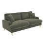 Green Fabric 3 Seater Feather Filled Sofa - Payton Premium