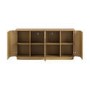 Large Curved Oak Sideboard with Storage - Rae