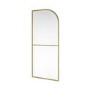 Walk In Shower 1000mm Brushed Brass Curved - Raya