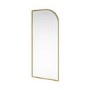 Walk In Shower 1000mm Brushed Brass Curved - Raya