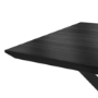 Large Black Wood Dining Table - Seats 6 - Rochelle