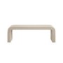 Beige Boucle Bench - Ren