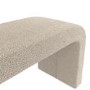 Beige Boucle Bench - Ren