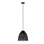 Black Wicker Effect Pendant Light - Williamsburgh