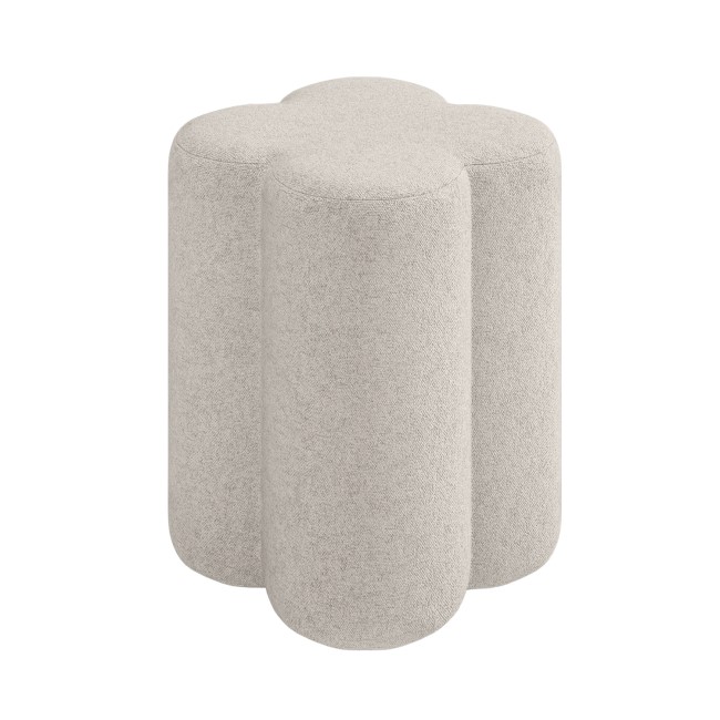 Cream Fabric Dressing Table Stool - Roma