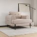 Beige Fabric Armchair - Rosie