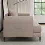 Beige Fabric Armchair - Rosie