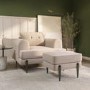 Beige Fabric Armchair - Rosie