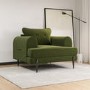 ONLY OPENED - Olive Green Velvet Armchair - Rosie