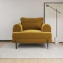 Mustard Velvet Armchair - Rosie