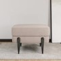 Small Beige Fabric Footstool - Rosie