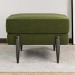 Small Olive Green Velvet Footstool - Rosie