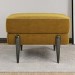 Small Mustard Velvet Footstool - Rosie