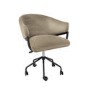 Beige Velvet Swivel Office Chair - Ronnie