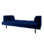 Navy Velvet Click Clack Sofa Bed - Seats 3 - Rory