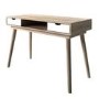 Oak Effect Desk with White Drawers - LPD