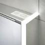 Double Door Sensio Ainsley Chrome Mirrored Bathroom Cabinet with Lights & Wireless Speaker 664 x 700mm