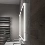 Sensio Libra Rectangular Heated Bathroom Mirror with Lights Ultra Slim 500 x 390mm