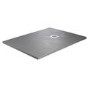 1000x800mm Stone Resin Grey Slate Effect Rectangular Shower Tray with Grate - Siltei