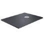 1200x800mm Stone Resin Anthracite Slate Effect Low Profile Rectangular Shower Tray with Grate - Siltei