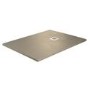 1000x800mm Stone Resin Cream Slate Effect Low Profile Rectangular Shower Tray with Grate - Siltei