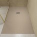 1200x800mm Stone Resin Cream Slate Effect Rectangular Shower Tray with Grate - Siltei