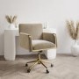 Mink Velvet Tub Office Chair - Sonny