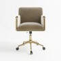 Mink Velvet Tub Office Chair - Sonny