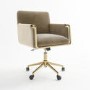 Mink Velvet Tub Office Chair - Sonny