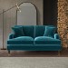 Teal Velvet 2 Seater Sofa - Payton