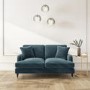 Blue Velvet 2 Seater Sofa - Payton