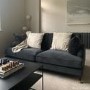 Dark Grey Velvet 3 Seater Sofa - Payton