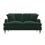 Dark Green Velvet 2 Seater Sofa - Payton