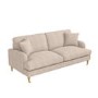 ONLY OPENED - Beige Woven Fabric 3 Seater Sofa - Payton