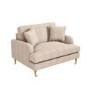 Beige Fabric Love Seat - Payton