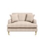 Beige Fabric Love Seat - Payton