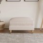 Large Beige Woven Footstool - Payton 