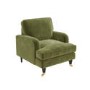 Olive Green Velvet Armchair - Payton