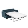 Blue Velvet Pull Out Sofa Bed - Seats 2 - Payton