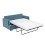 Light Blue Velvet Pull Out Sofa Bed - Seats 2 - Payton