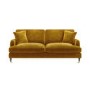 ALMOST PERFECT - Mustard Velvet 3 Seater Sofa - Payton