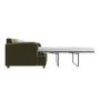 Olive Green Velvet Pull Out Sofa Bed - Seats 2 - Payton