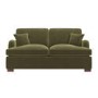 Olive Green Velvet Pull Out Sofa Bed - Seats 2 - Payton