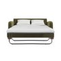 Olive Green Velvet Pull Out Sofa Bed - Seats 2 - Payton