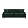 Dark Green Velvet 4 Seater Sofa - Payton