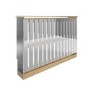 ALMOST PERFECT - Narrow Mirrored Radiator Cover with Gold Detail - 124cm - Sophia