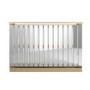 Narrow Mirrored Radiator Cover with Gold Detail - 124cm - Sophia