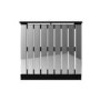 Narrow Mirrored Radiator Cover with Black Detail - 78cm - Sophia